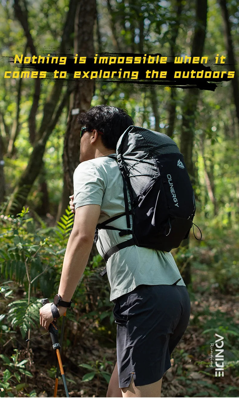 AONIJIE C9111 30L Unisex Multipurpose Hiking Backpack Daypack Travel Bag For Outdoor Trekking Climbing Mountaineering Camping