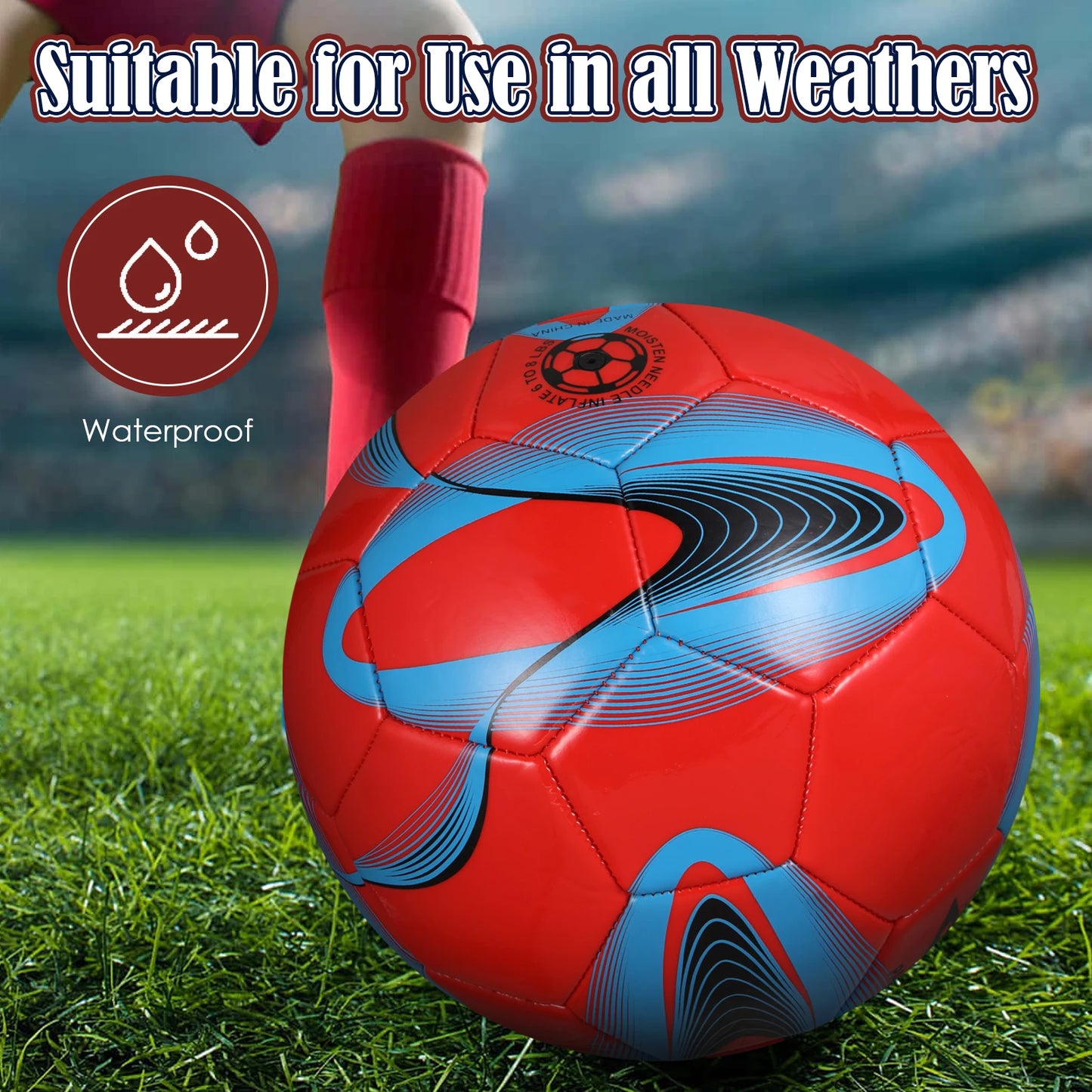 Soccer Balls Official Size 5  PVC Professional Match Football World Football Seamless Outdoor Match Game Football Training