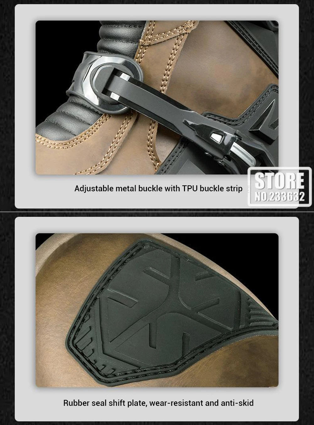 SCOYCO's New Upgraded Motorcycle Riding Boots Are Equipped With Rally Shoes Motorcycle Fall Resistant Racing Boots MT038WP-2