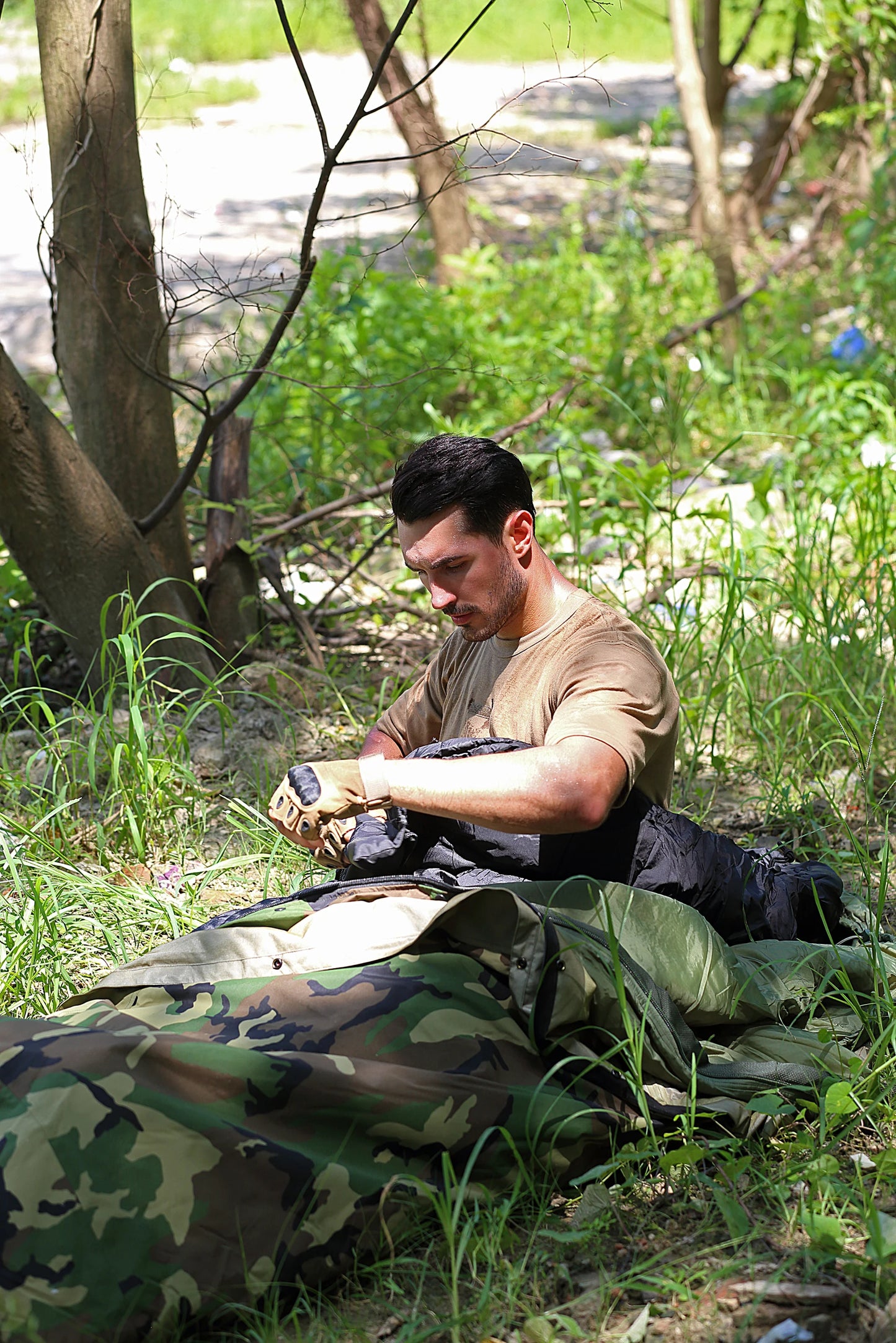 Bivy Cover Sack for Military Army Modular Sleeping System, Waterproof Outer Shell for Sleeping Bag, Minimalist Stealth Shelter