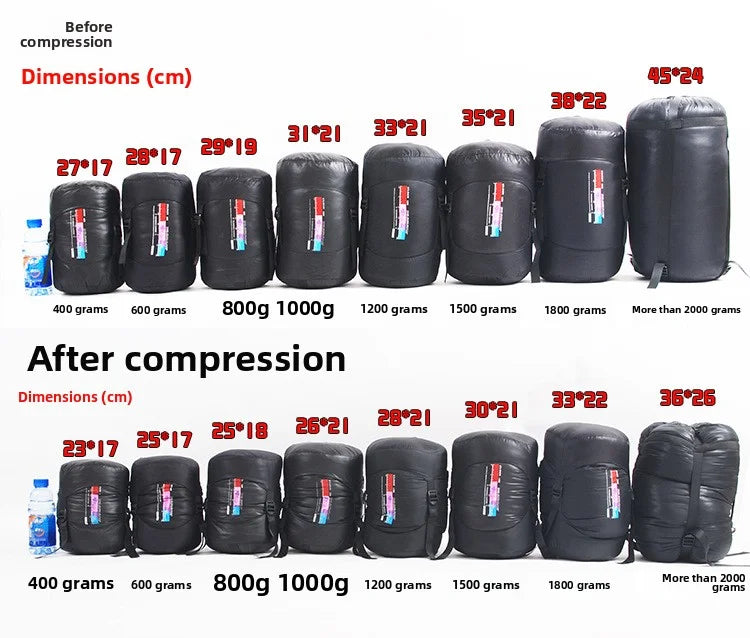 customer special shot, outdoor adult light mummy down sleeping bag, cold-proof duck down sleeping bag, manufacturer wholesale