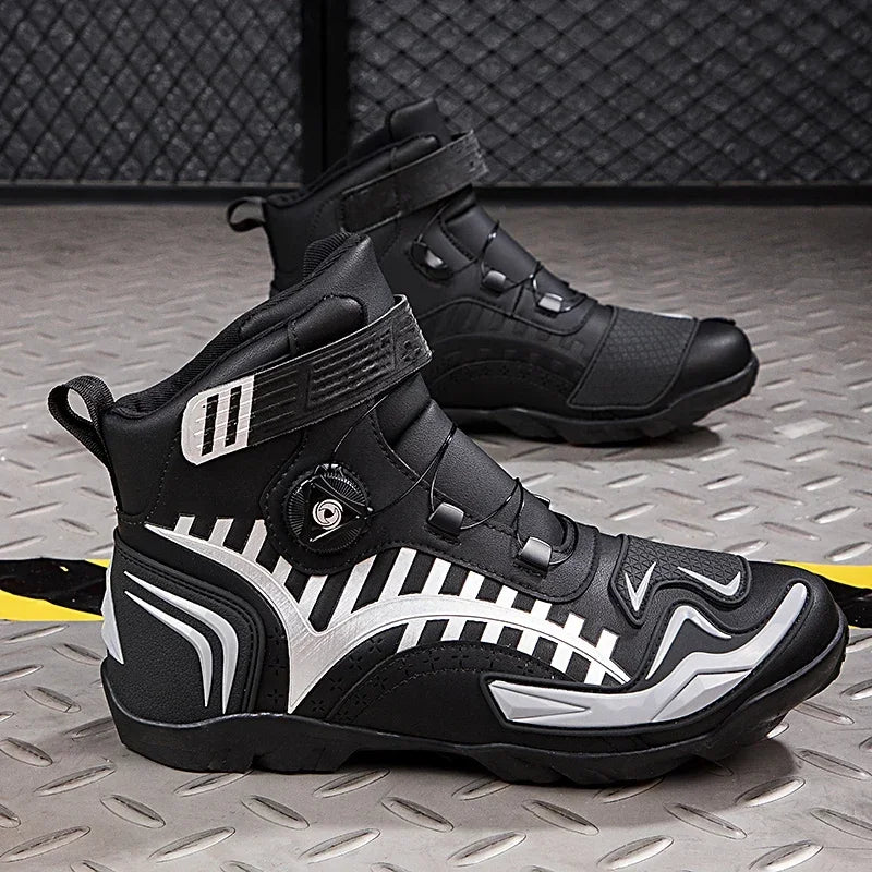 Motorcycle Boots Men's women's Motor Riding Boot Motorbike Chopper Cruiser Touring Motocross Shoe Breathable Motorcycles Shoes