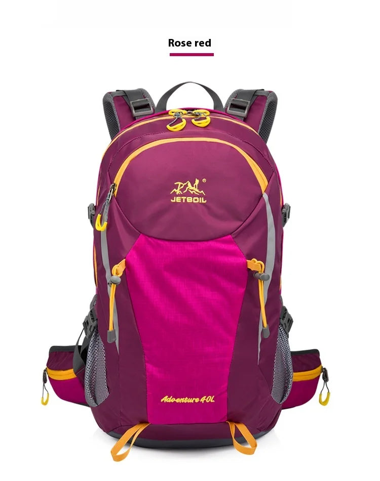 40L Splicing Style Backpack 450D Nylon Travel Bag Men Outdoor Backbag Multifunctional Hiking Mountaineering Backpack