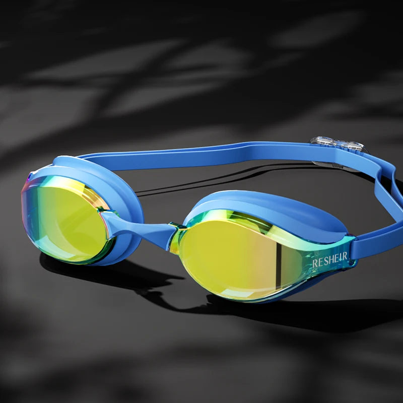 Unisex Professional Swimming Goggles for Racing, HD Lens and Anti-fog Swim Goggles for Adults