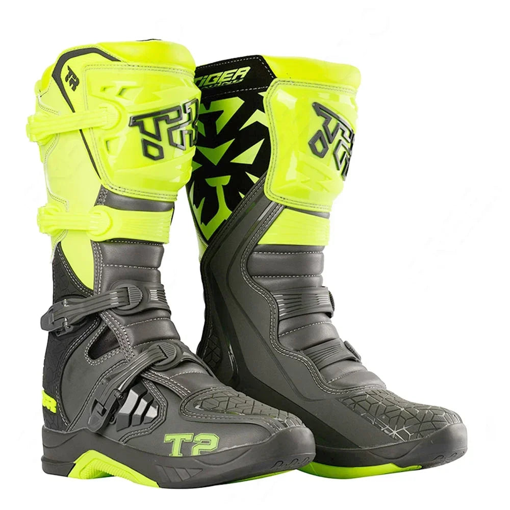 Motocross Enduro Professional Racing Boots Motorcycle Off-road Bottas Motorboat Shoes ATV MTB Motorcycle Long Racing Boots