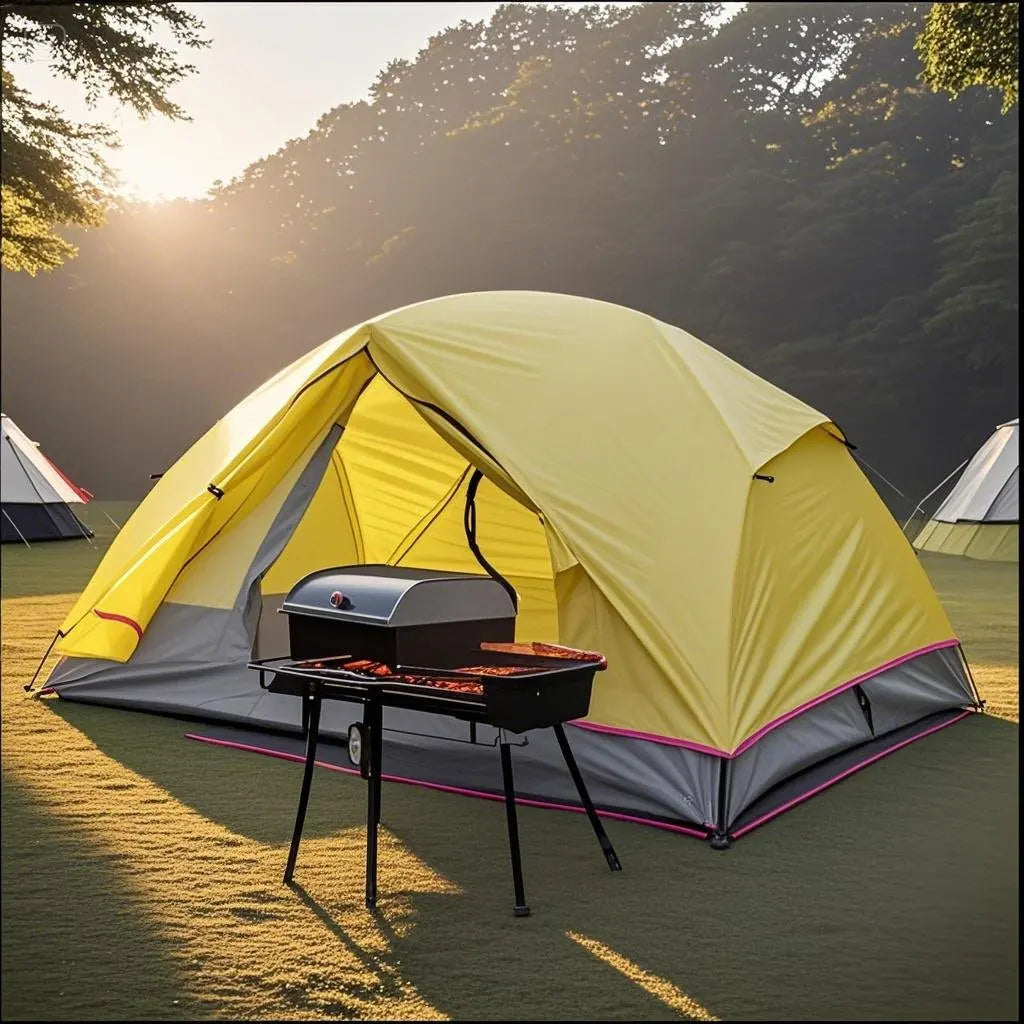 Portable Lightweight Camping Tent (2-Person Capacity) with PU4000 Waterproof Floor & Footprint, Perfect for Backpacking & Hiking