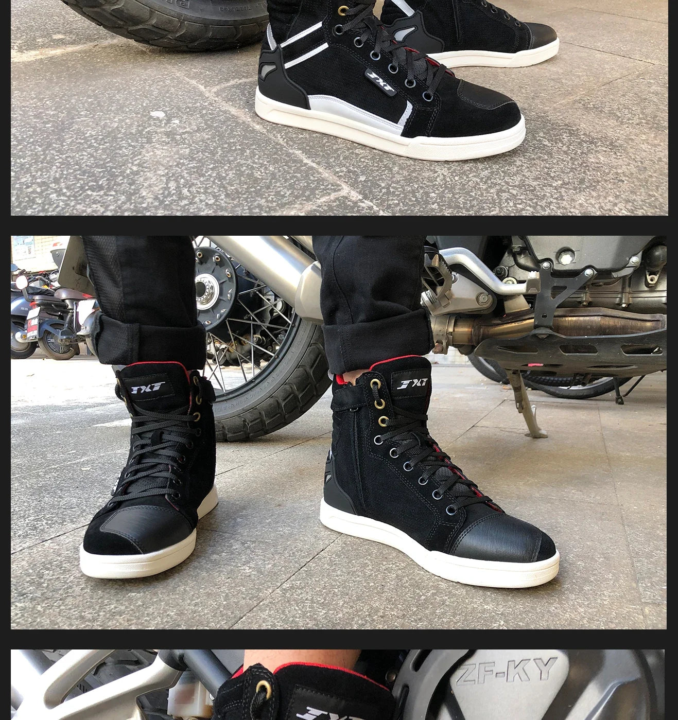 Men's Motorcycle Racing Shoes Breathable Anti-drop Off-road Rider Rally Shoes Racing Equipment
