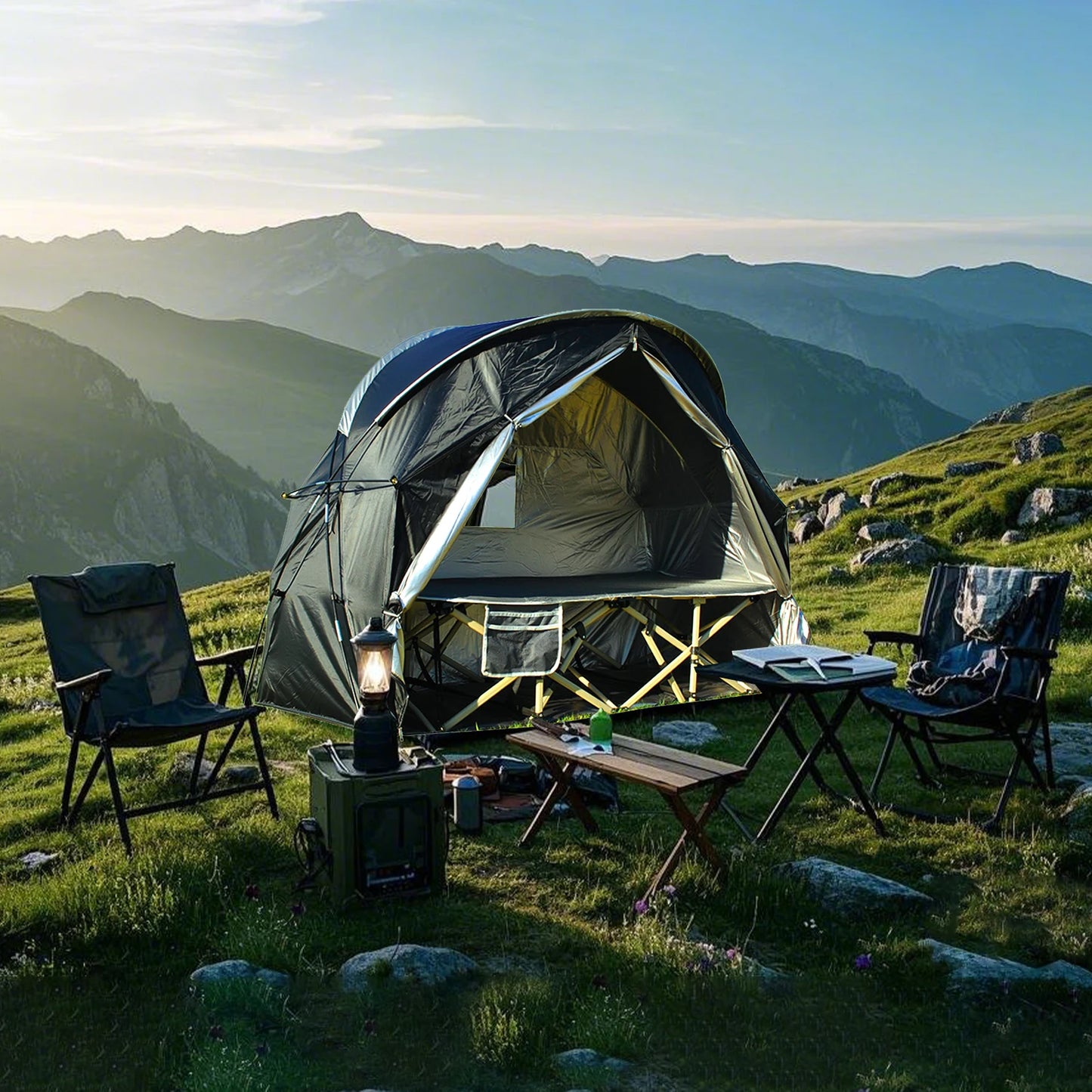 Durable Outdoor Sketching Tent for Backpacking,CZX-725 1 Person Tent Not Include Cot,1 Person Tent,Ground Tent,Practice Tent