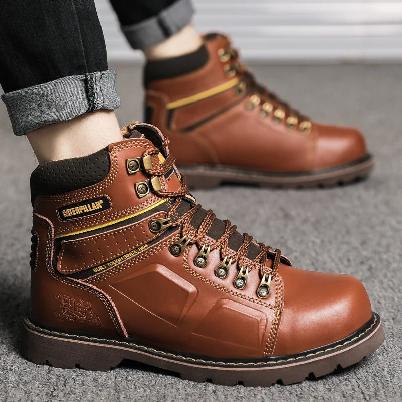 Hot Selling Men's And Women's Motorcycle Boots, Genuine Leather Couple's Workwear Boots, Outdoor Hiking Boots, Hiking Boot, Cyc