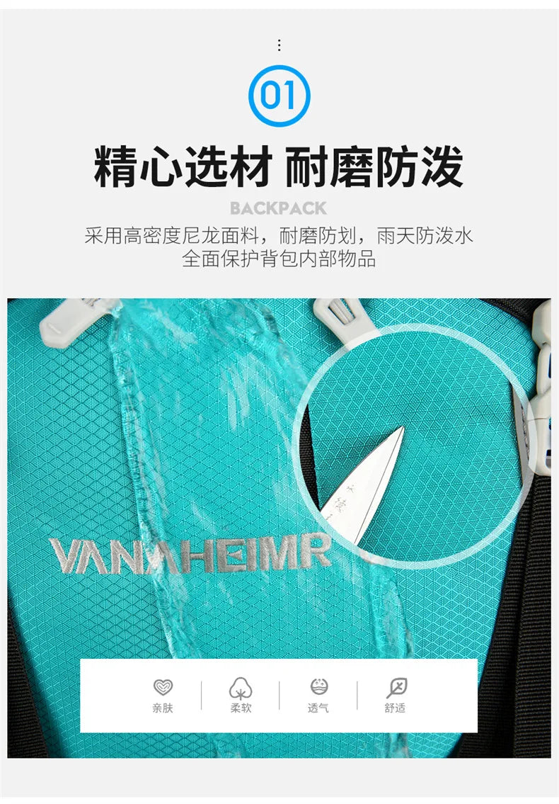 60L Large-Capacity Outdoor Mountaineering Backpack,Anti Splashing Water Wear-Resistant Camping Hiking And Cross-Country Backpack