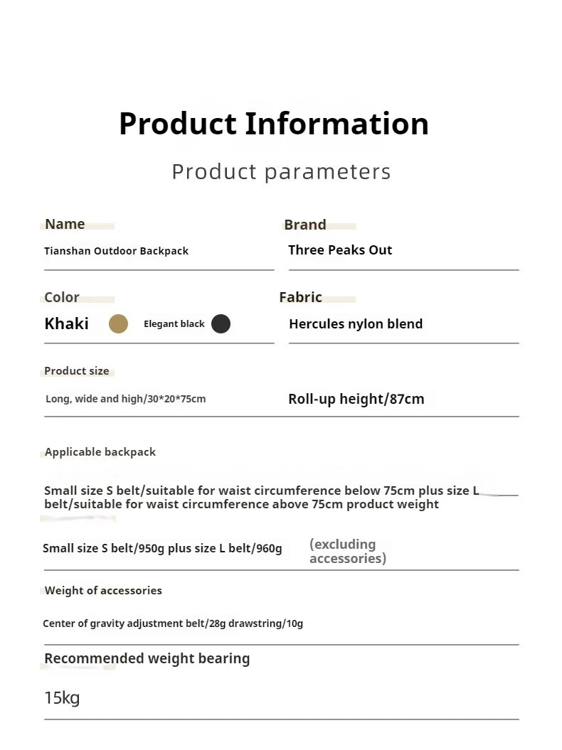 3F UL GEAR TianShan 35+10L Backpack 70D/210D Dyneema Ultralight Large Capacity Outdoor Camping Hiking Climbing Bag Waterproof