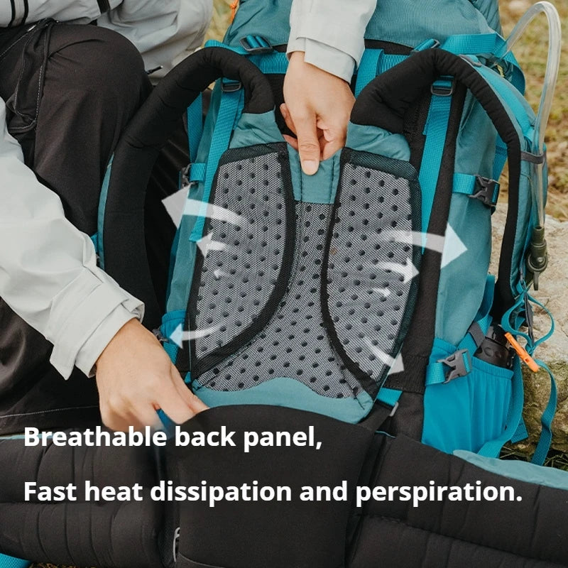 Naturehike Hiking Backpack Waterproof 45/55/65L Knapsack Climbing Travel Outdoor Sports Large Capacity Nylon Bag With Rain Cover