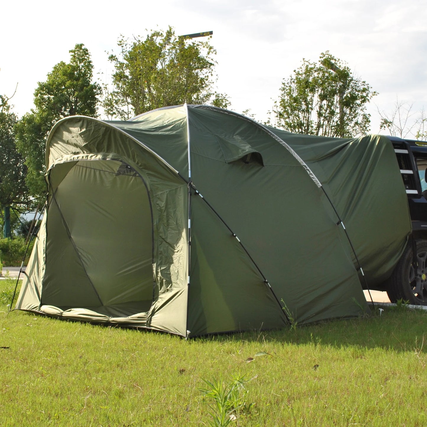 6 Person SUV Tent for Camping Double Layer PU3000mm Waterproof UPF 50+ UV Protection Electric Vehicle Car Tent Multi-use