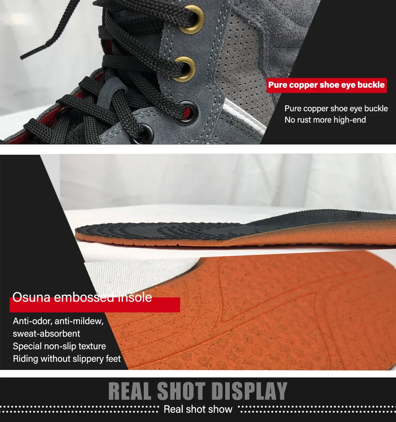 Men's Motorcycle Racing Shoes Breathable Anti-drop Off-road Rider Rally Shoes Racing Equipment