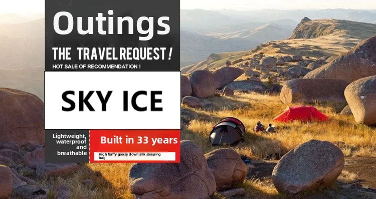 customer special shot, outdoor adult light mummy down sleeping bag, cold-proof duck down sleeping bag, manufacturer wholesale