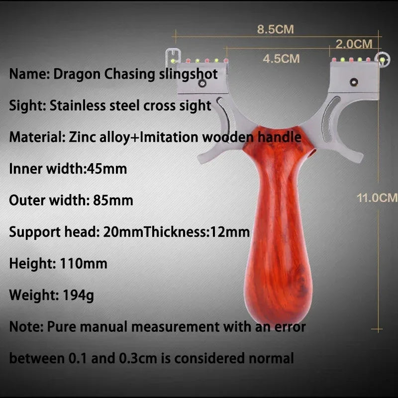 Imitative Wood Laser Slingshot Hunting Slingsshot  Outdoor Professional Shooting Sling Shot High Precision Sling Catapult