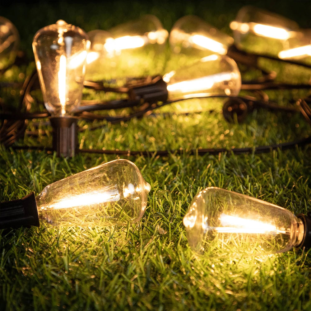 ST38 Solar String Light Outdoor Garland Led Waterproof  Shatterproof Solar String Lights for Outside Camping Yard Party Decor