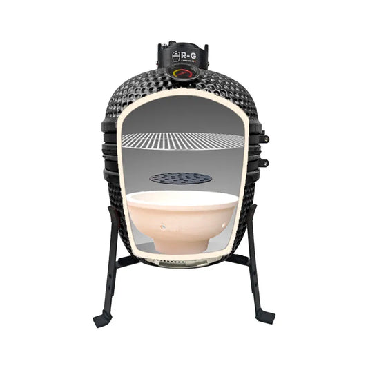Outdoor grill bbq smoked ceramic stew grill pizza charcoal grill villa garden outdoor kitchen
