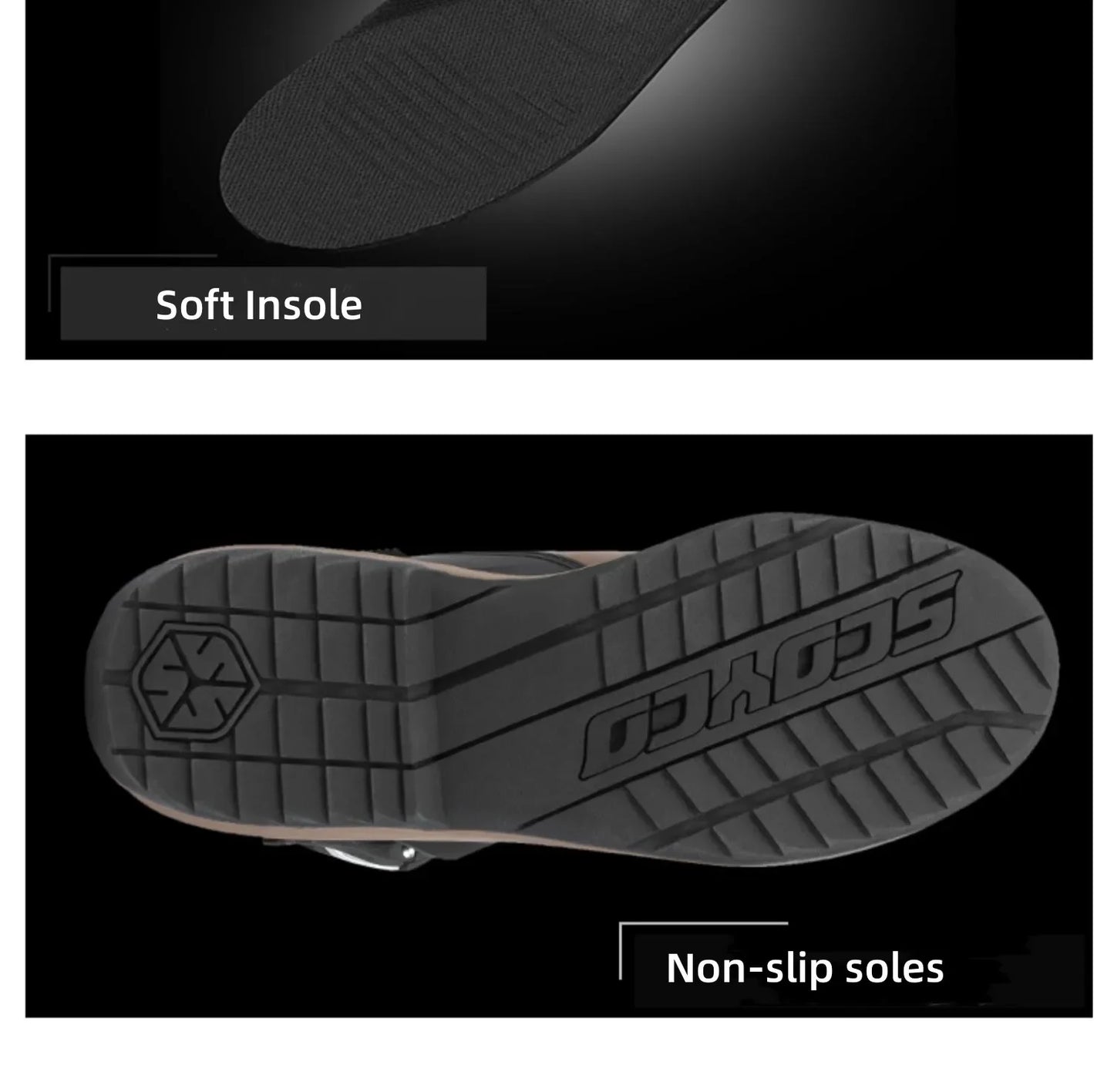 Scoyco Enduro Motorcycle Boots Waterproof Motorcyclist Botas Brown Leather Motocross Boots Off Road Racing Black For Men Knight