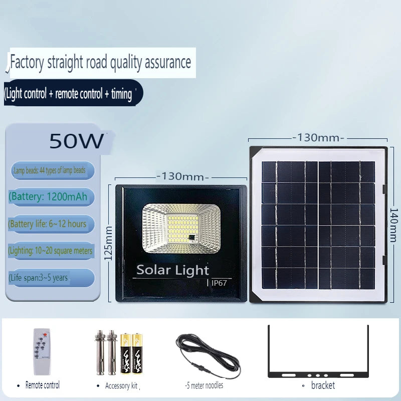 800W Outdoor Solar Spotlights 20000mah Aluminum Waterproof Super Bright Solar Street Flood Wall Light Exterior Solar Lights