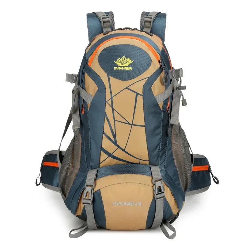 Mountaineering backpack 40 liters men's and women's outdoor sports bag waterproof camping hiking rain
