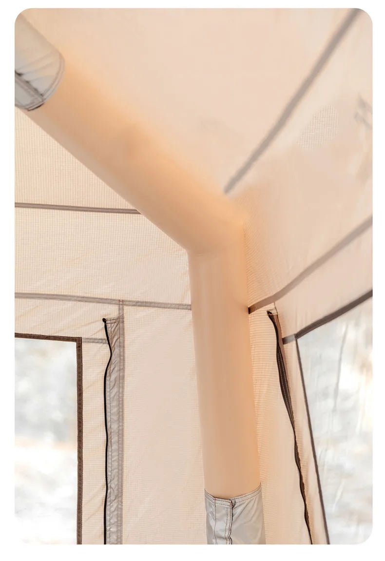 Outdoor Camping Inflatable Tent Mountainhiker Rainproof UV Protection Large Sunshade Canopy Silver-Coated Quick Inflatable Hut