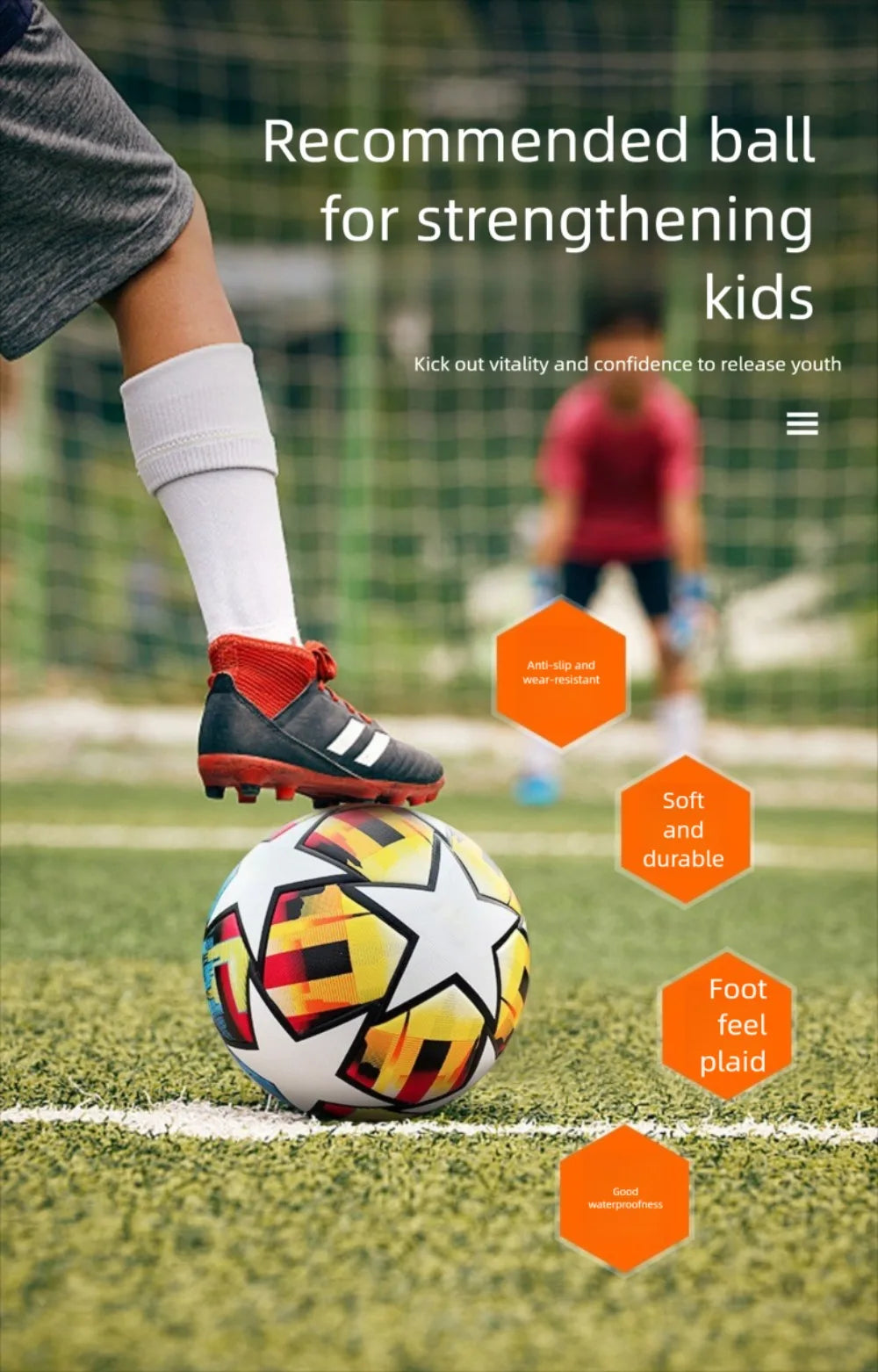 High Quality Standard Size 5 Soccer Ball Professional Seamless League Match Balls PU Material Children's Football School