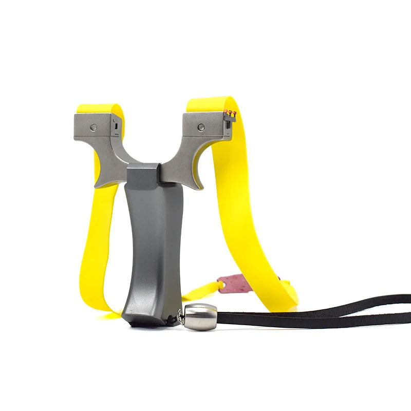 Aluminum Alloy Slingshot Stainless Steel Bow Head Ultra-high Craft Grinding Portable Hunting Equipment Must-have For Beginners
