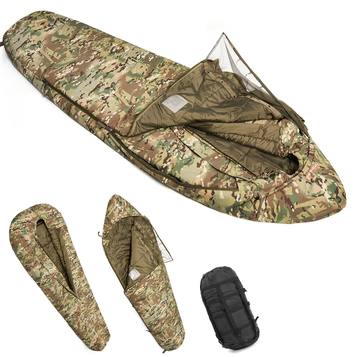 Army-40℃  Force Defence Modular Sleeping System 4 Season Waterproof Cold Weather Military Tactical Sleeping Bag