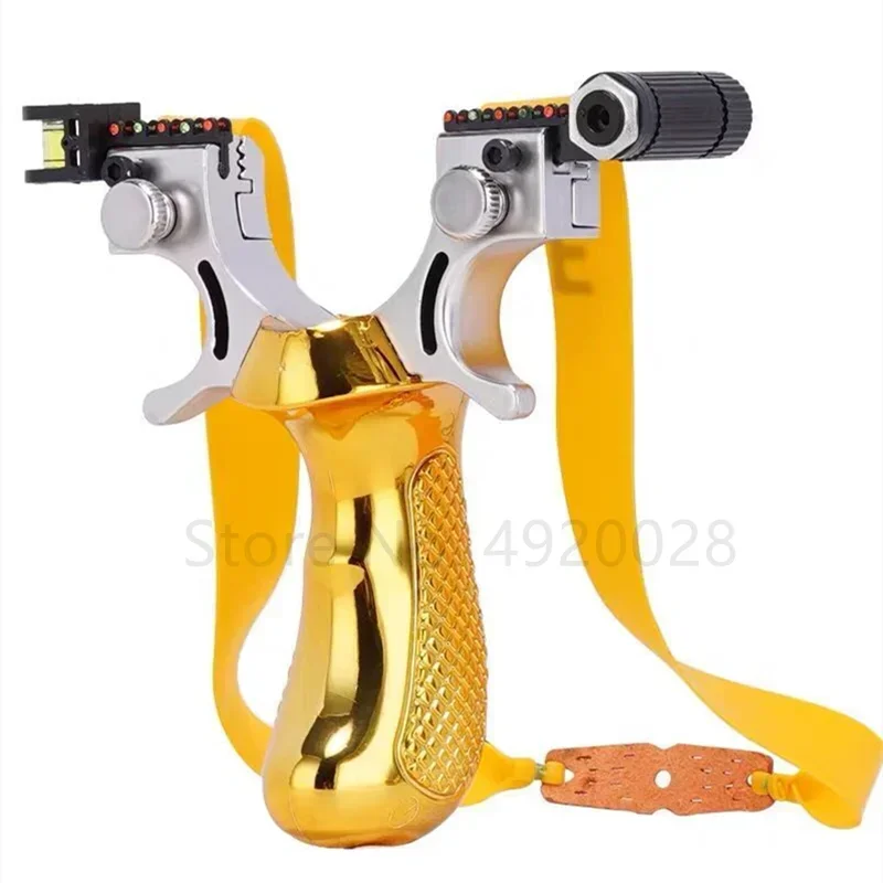 Hunting Slingshot High-power Laser Aiming Slingshot Outdoor Sports Shooting Game Practice Using High Precision Catapult