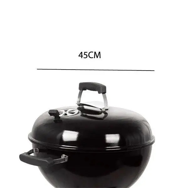 18 Inch Outdoor Portable Charcoal Barbeque Grill, Camping Kettle Charcoal Grill