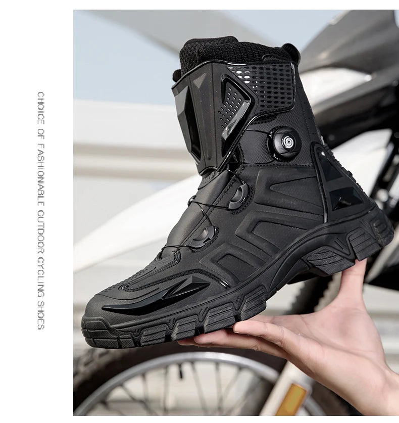 New Motorbike Boots Anti-slip Waterproof  Motorcycle Boots Wear-resistant Biker Protection Equipment Anti-fall Motocross Boot
