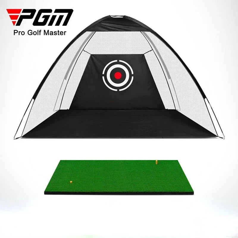 PGM Brand Golf Hitting Cage Indoor 2M 3M Golf Practice Net Tent Garden Grassland Golf Training Equipment Mesh Mat Outdoor Swing