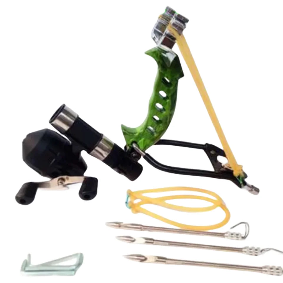 Aluminium Alloy Fishing Sling shot Slingshot Hunting Powerful Catapult Camouflage Stainless Steel Hunter