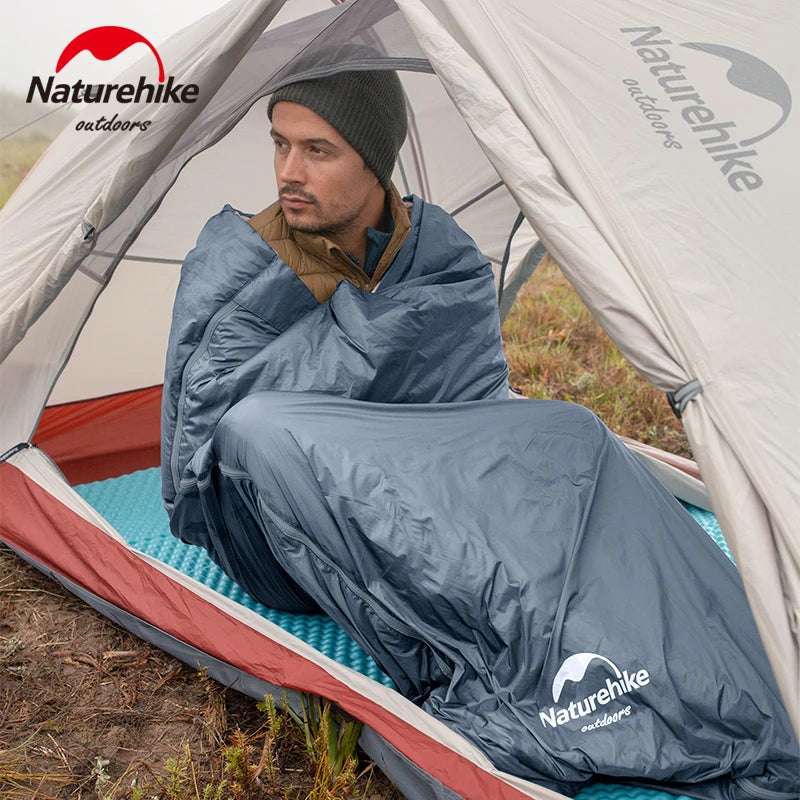 Naturehike LW180 Sleeping Bag Ultralight Summer Cotton Quilt Outdoor Camping Hiking for Single Splicing Envelope Sleeping Bag