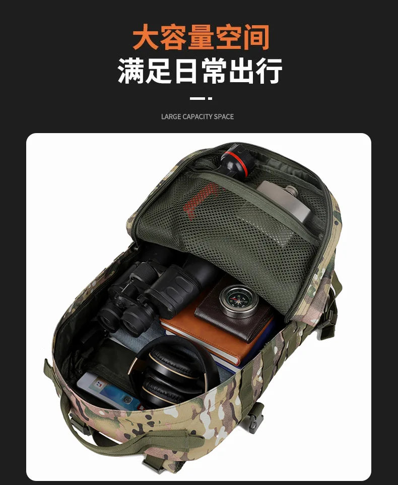 Tactical Camouflage Backpack Molle Hunting Backpacks Waterproof Camping Hiking Hunting Trekking Climbing Outdoor Bags Rucksack