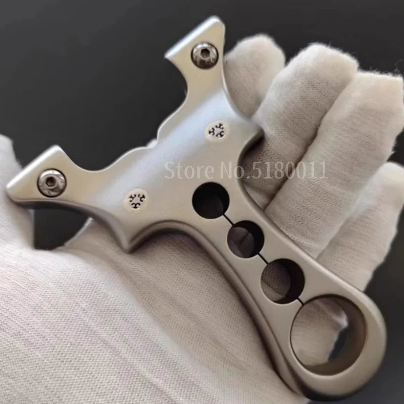 High-end TC21 Titanium Alloy High-end Hunting Slingshot Precision Shooting Competitive Outdoor Sports Catapult for Adults Games