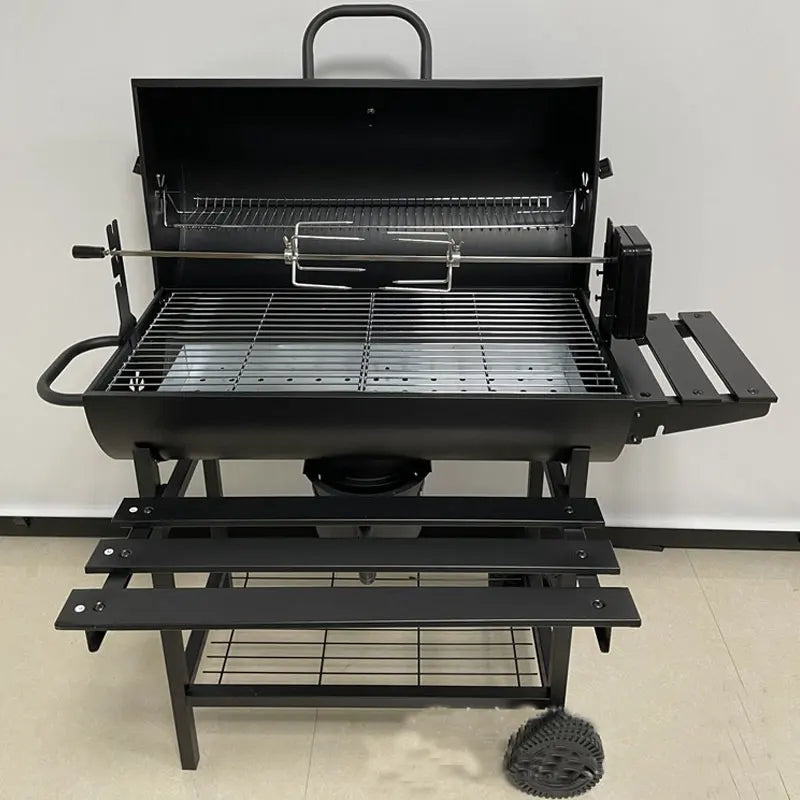 Barbecue Grill Courtyard Villa Charcoal Grill, Outdoor Grill, American Style BBQ Grill for 5 People
