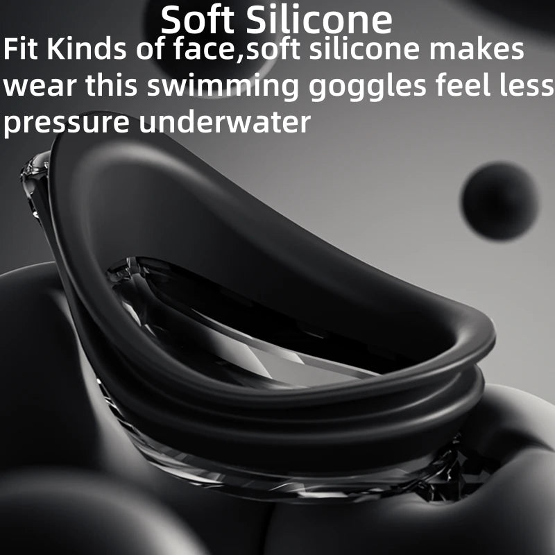 Unisex Professional Swimming Goggles for Racing, HD Lens and Anti-fog Swim Goggles for Adults