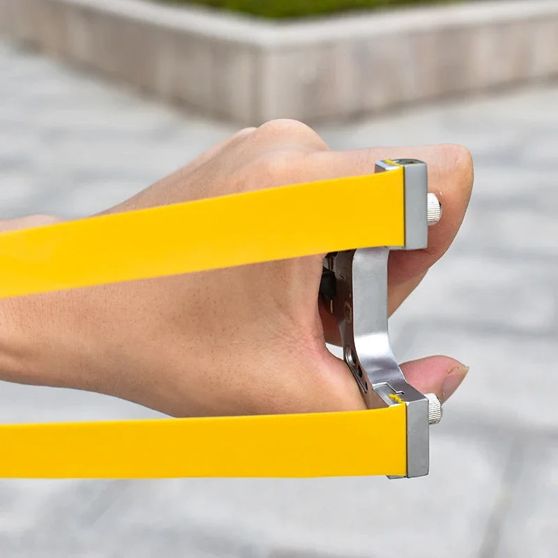 All-metal One-piece Professional Hunting Slingshot Alloy Straight Handle Lightweight And Strong Hunting Sling For Accurate Shoot