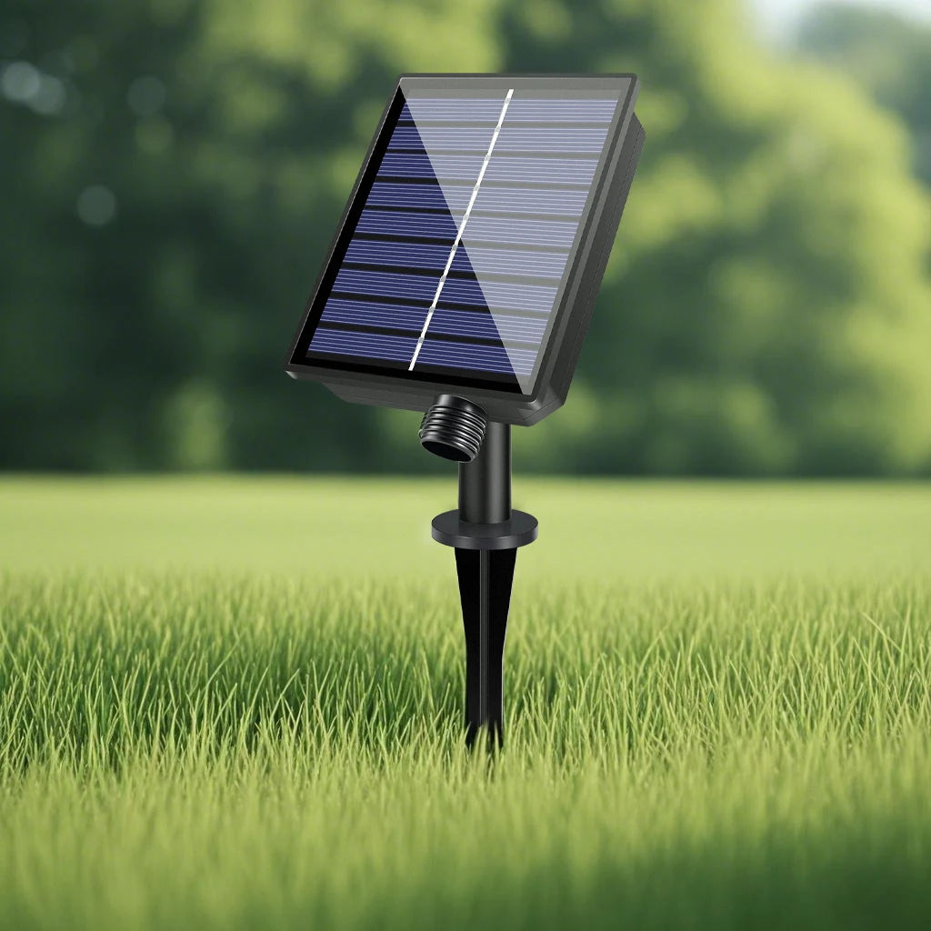 Outdoor Solar LED Garland Waterproof String Lights with Digital Display Remote Control 25-98ft Decorative Garden Lighting