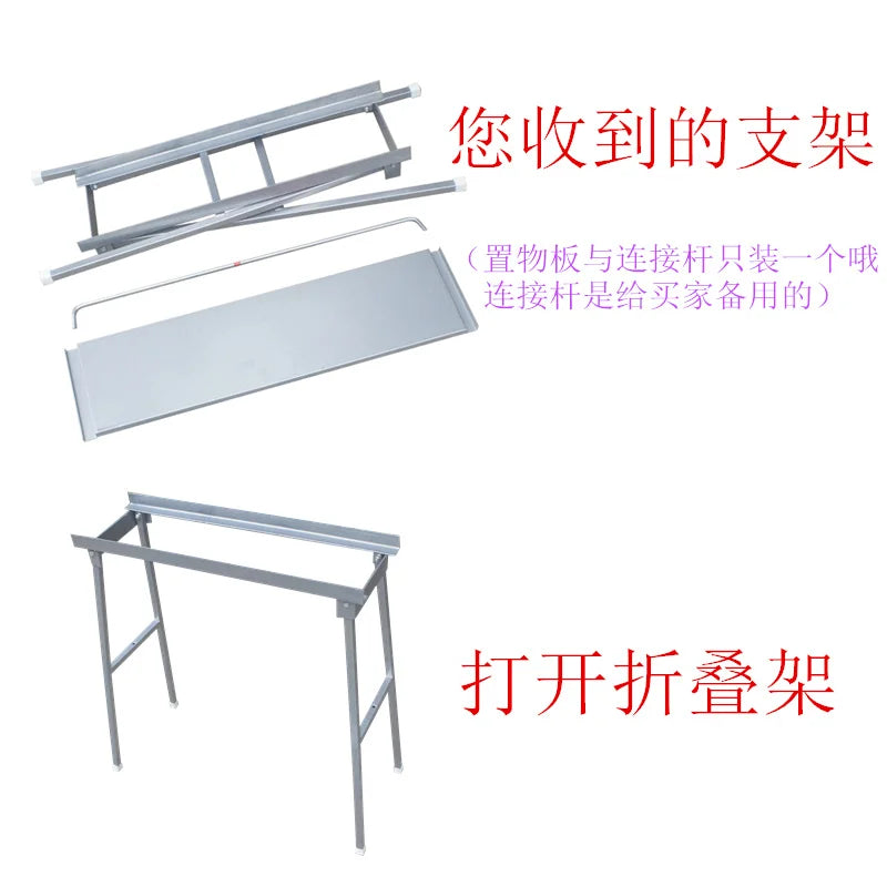 Stainless steel barbecue stove, home charcoal, outdoor large portable, enlarged grill for picnics