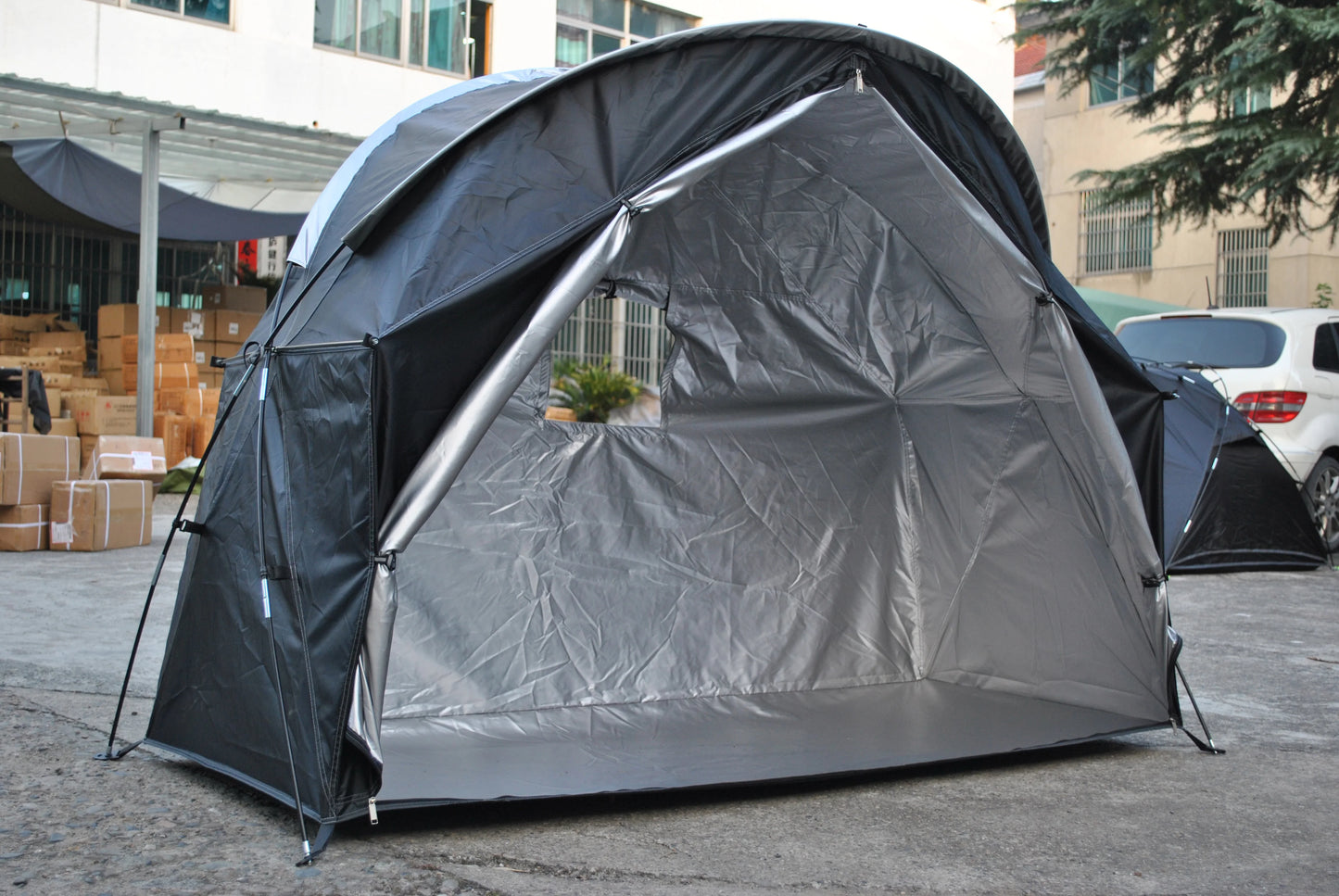 Durable Cot Tent for Camping, Light Weight, Backpacking Tent, Solo, 4000mm Camping Cot Package Not Include