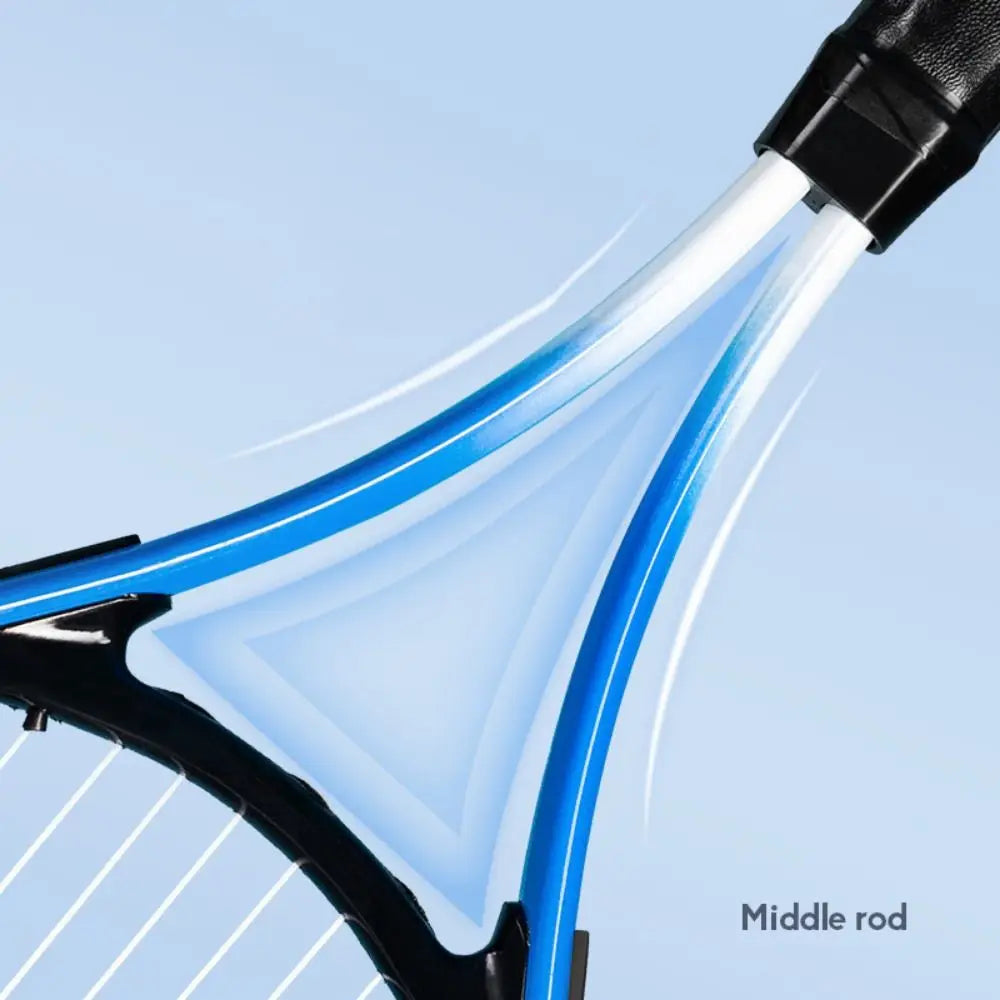Single Tennis Racket Set for Kids Portable Shock Absorbing Sports Game Toys 23inch Lightweight Tennis Racquets Set