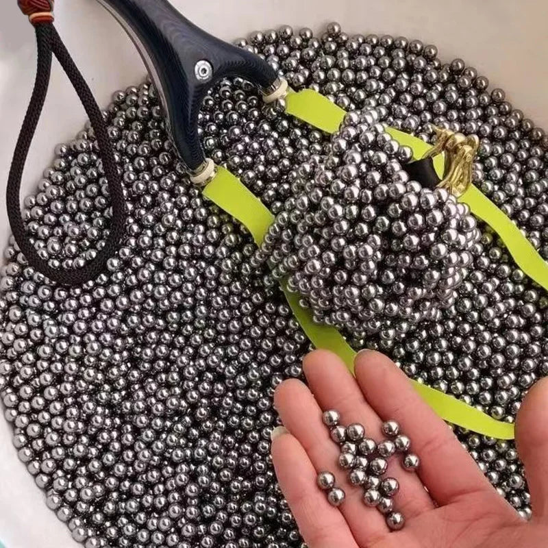 100pcs Slingshot Special Steel Ball for Hunting, Diameter 4.5mm -10mm Ball Bearing Carbon Steel Hunting Accessories