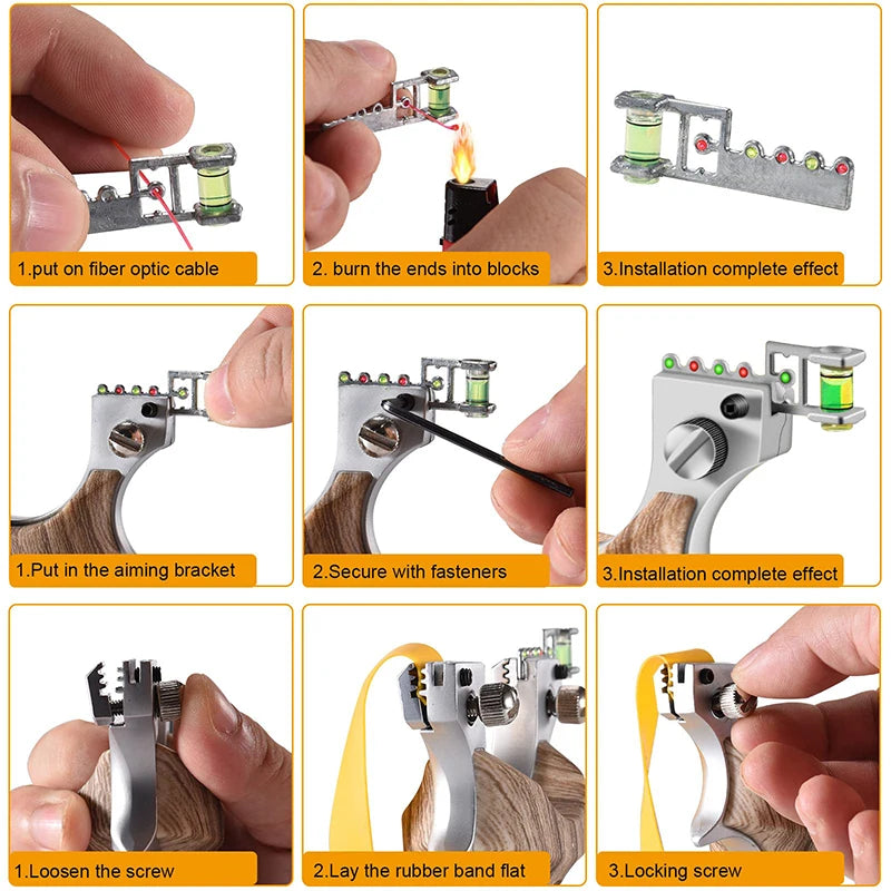 Laser Slingshot Professional Slingsshot Powerful Alloy Shooting Outdoor Hunting Sling Shot Aiming Catapult Hunting Acessories