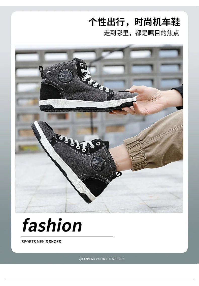 Motorcycle Riding Shoes Motorcycle Boots All Season Breathable and Anti Fall Riding Equipment Road Racing Shoes forRiders오토바이 부츠