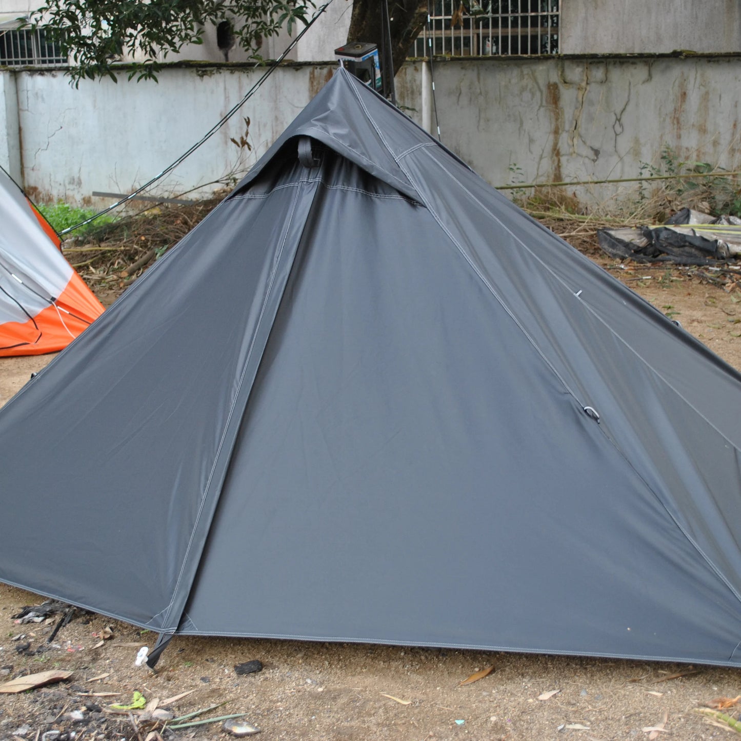 Waterproof CZX-250 Ultralight Pyramid Tent 1 Person Backpacking Teepee Waterproof Camping tent(exclude alpenstock),BC tent