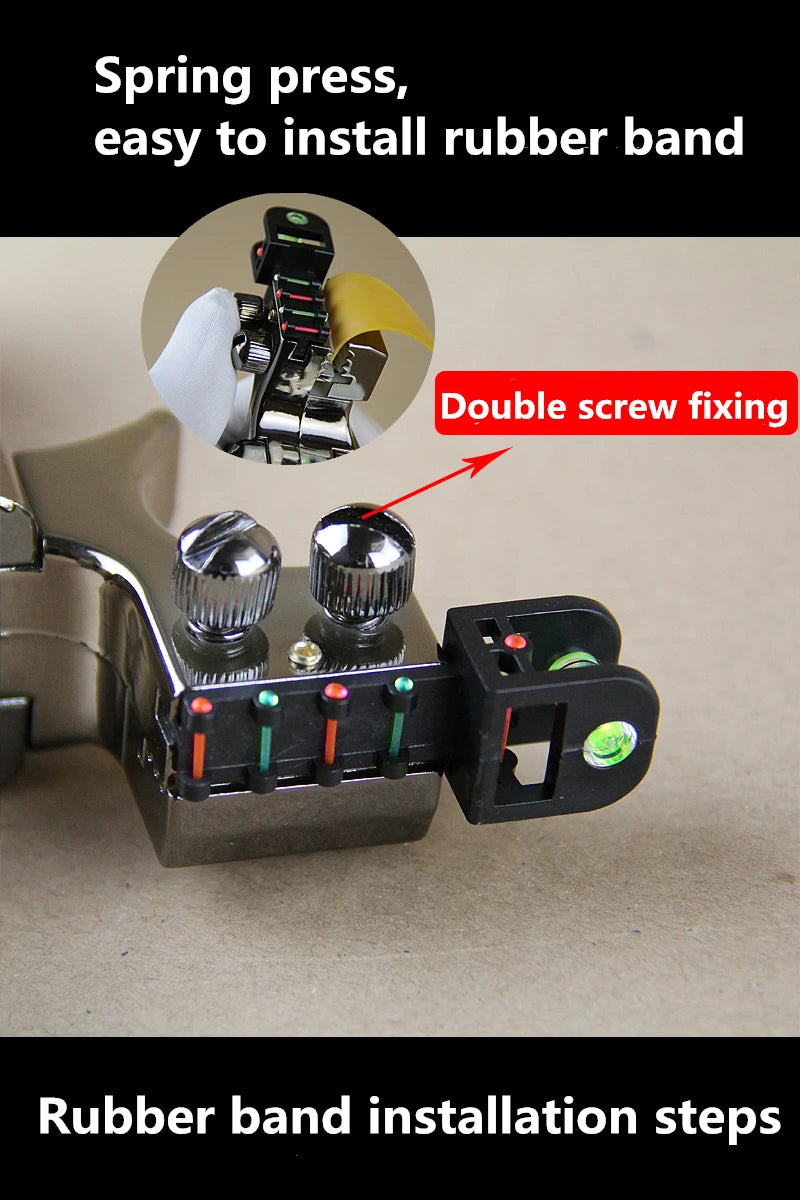 High Precision Slingshot with Laser Spirit Level Fast Press Bow Catapult Outdoor Sports Hunting Accessories Sling Shot Рогатка