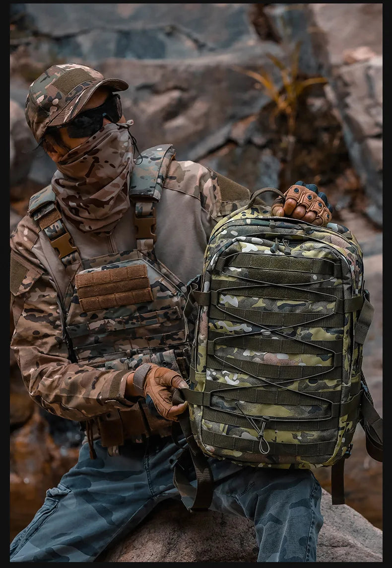 Tactical Camouflage Backpack Molle Hunting Backpacks Waterproof Camping Hiking Hunting Trekking Climbing Outdoor Bags Rucksack